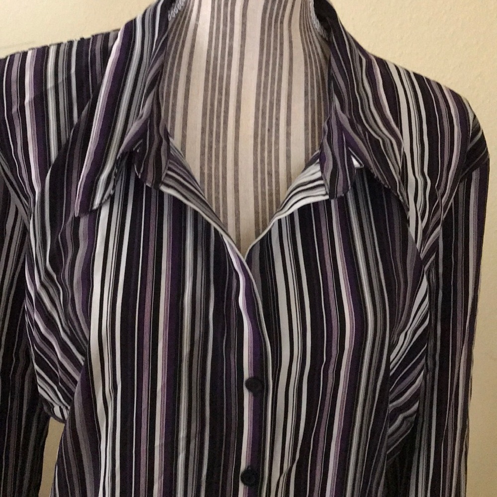 LS Multi-stripe blouse - Picture 2 of 3